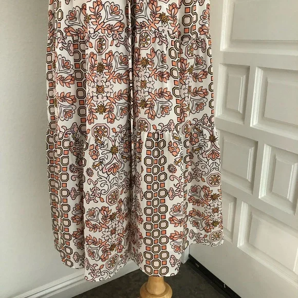 Tory Burch Silk Serena Dress Hicks Garden Printed Size 10 RETAIL $598